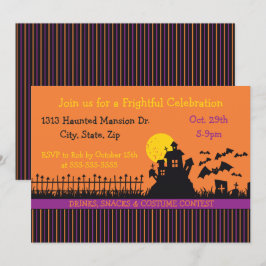 Spuk Streifen Einladung