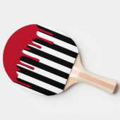 Spuk Striping Red Tropfen Tischtennis Schläger (Seitenansicht)