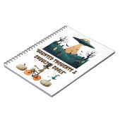 "Spuk Thoughts & Ghoulish Goals" - Notizbuch Notizblock (Linke Seite)