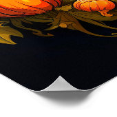 Spuk Treehouse | Frohe Halloween Poster (Ecke)