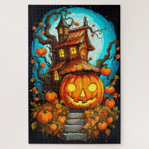 Spuk Treehouse   Frohe Halloween Puzzle