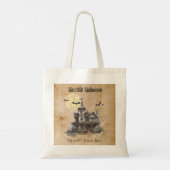 Spuk Trick oder Treat Halloween Tragetasche (Rückseite)