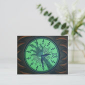 Spuk Uhr 13 Stunden Postkarte (Stehend Vorderseite)