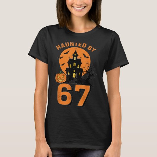 Spuk um 67 sonniges Halloween T-Shirt (Vorderseite)