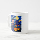 Spuk Van Gogh Scene - Gothic Starry Halloween N Kaffeetasse (Vorderseite Links)