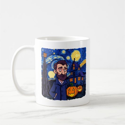 Spuk Van Gogh Scene - Gothic Starry Halloween N Kaffeetasse (Links)
