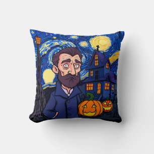 Spuk Van Gogh Scene - Gothic Starry Halloween N Kissen