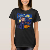 Spuk Van Gogh Scene - Gothic Starry Halloween N T-Shirt (Vorderseite)