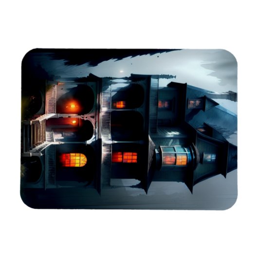 Spuk Viktorianisches Manor Magnet (Horizontal)