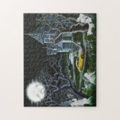 Spuk Villa mit Geistern und Friedhofspuzzlespiel Puzzle (Vertikal)