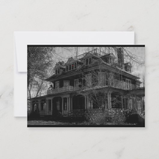 Spuk VillenParty Einladung (Vorderseite)