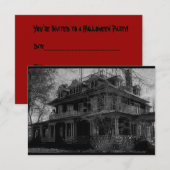 Spuk VillenParty Einladung (Vorne/Hinten)