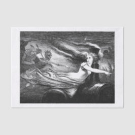 Spuk Vintage Kunst Seidenpapier