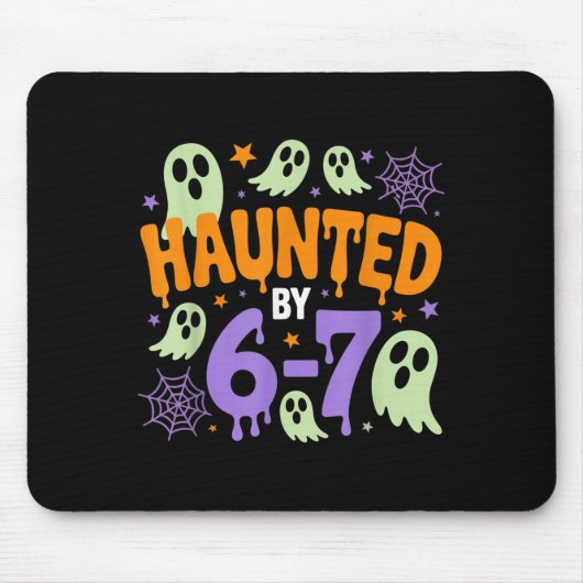 Spuk von 67 - Funny Halloween Kostüm 6 7 Six Se Mousepad (Vorne)