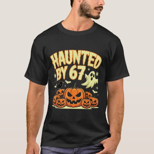 Spuk von 67 Halloween Ghost Six-Sieben-Gen Alpha T-Shirt (Vorderseite)