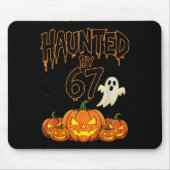 Spuk von 67 lustigen Pumpkin und Ghost Halloween C Mousepad (Vorne)