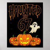 Spuk von 67 lustigen Pumpkin und Ghost Halloween C Poster (Vorne)
