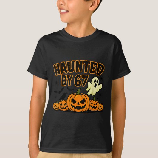 Spuk von 67 Six Sieben Halloween Meme Ghost Pumpk T-Shirt (Vorderseite)