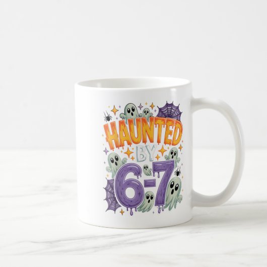 Spuk von 67 - Witziges Geist und KürbisHalloween Kaffeetasse (Rechts)