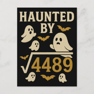 Spuk von Artikel 4489 Funny Halloween Mathe Feiertagspostkarte