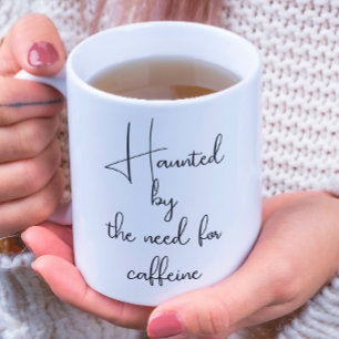 Spuk von der Kaffee-Weißkaffee-Tasse Kaffeetasse