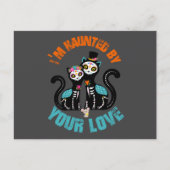 Spuk von Ihrer Liebe Zuckerkatze Postkarte (Vorderseite)