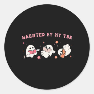 Spuk von meinem Tbr Boo Groovy Niedlich Ghost Funn Runder Aufkleber