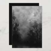 Spuk Vorlage für die Straßeneinladung (Vorne/Hinten)