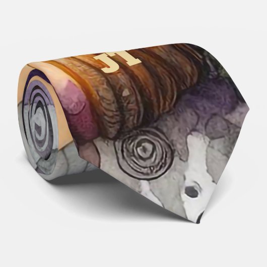 Spuk Wald mit Halloween Jack-o''lantern Neck Krawatte (Gerollt)