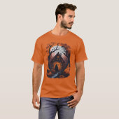 Spuk Wälder Halloween T - Shirt der Männer (Vorne ganz)
