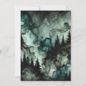 Spuk WaldHalloween-Alkoholtinte Einladung (Rückseite)