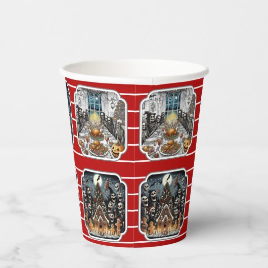 Spuk Weihnachtsfeiertage - Set 2 Pappbecher (Rechts)