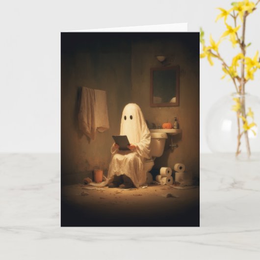 Spuk Wiederherstellungs-Ghost-Rezension Karte (Gelbe Blume)