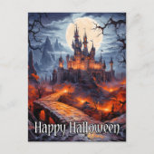 Spuk Wohnung unter Vollmond Postkarte (Vorderseite)