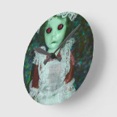 Spuk Zimmermädchenuhr Runde Wanduhr (Winkel)