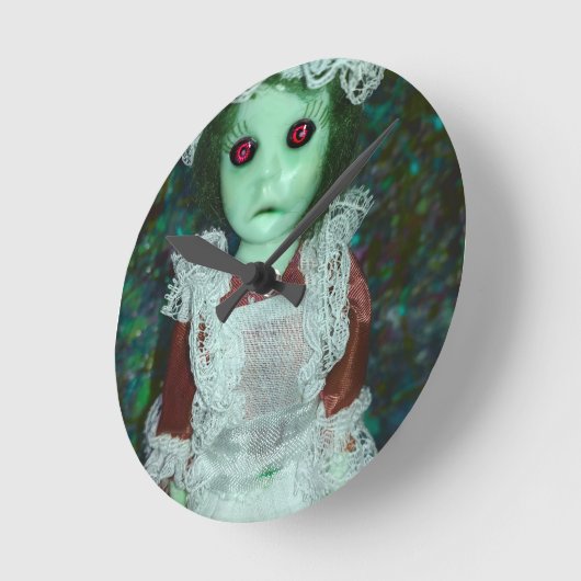 Spuk Zimmermädchenuhr Runde Wanduhr (Winkel)
