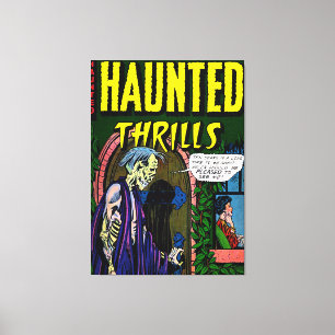 Spuk Zombie Husband Horror Vintage Comicen Leinwanddruck