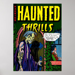 Spuk Zombie Husband Horror Vintage Comicen Poster