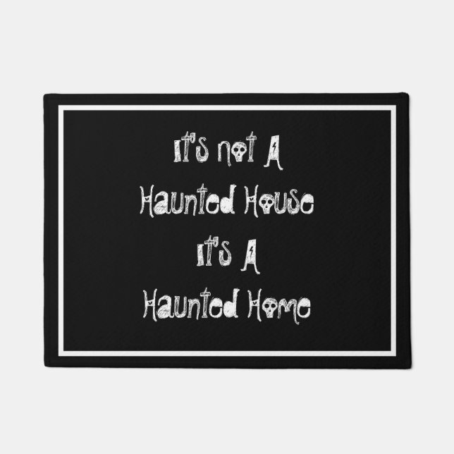 Spuk Zuhause Spooky Goth Halloween Doormat Fußmatte (Vorderseite)