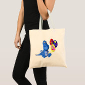 Spukdrache-Holding-Ballons Tote-Tasche Tragetasche (Vorderseite (Produkt))