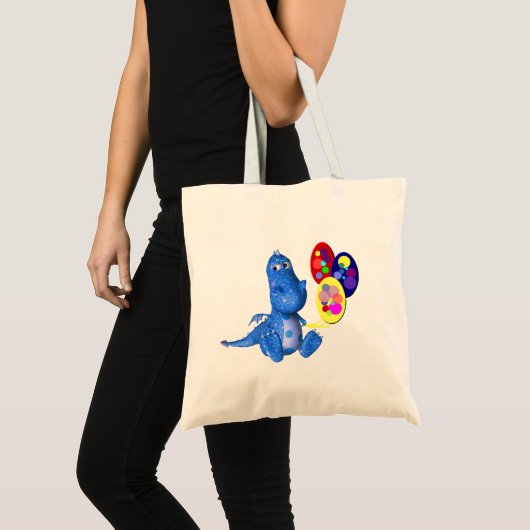 Spukdrache-Holding-Ballons Tote-Tasche Tragetasche (Vorderseite (Produkt))