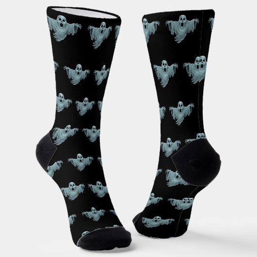 Spukender Geist Socken (Gewinkelt)