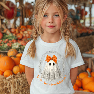Spukgeist mit Schleife im Kranz und Sternen Baby T-shirt