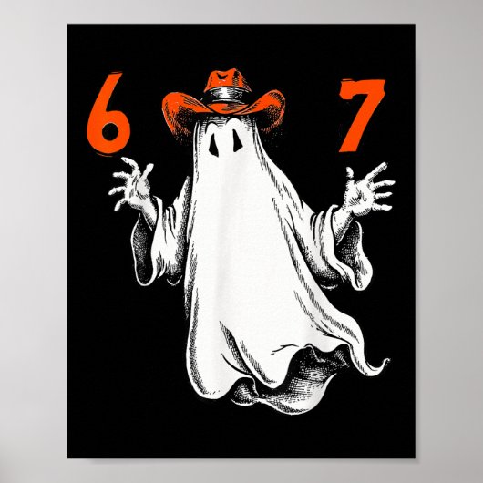 Spukgeist Nummer 67 Halloween Verflucht Sechs Sieb Poster (Vorne)