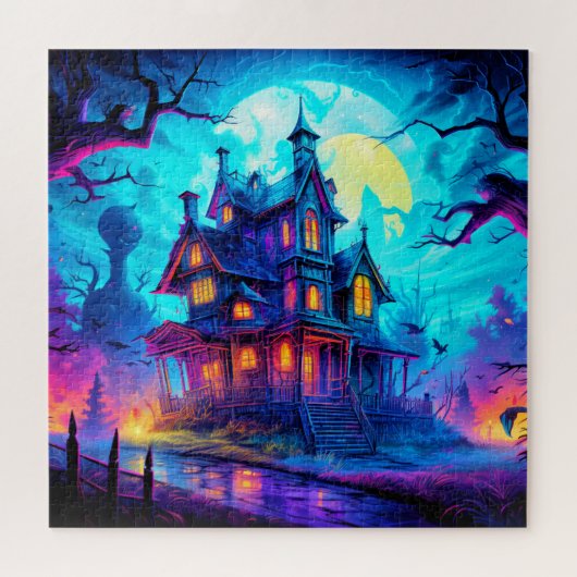 Spukhaus erleuchtet puzzle (Horizontal)