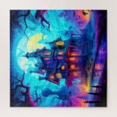 Spukhaus erleuchtet puzzle (Vertikal)