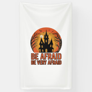 Spukhaus, hab Angst, Vintage-Halloween-Design_1 Banner