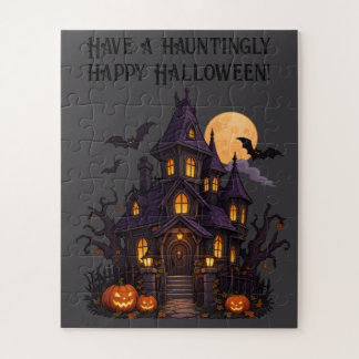 Spukhaus – Halloween-Design 🎃 Puzzle