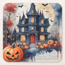 Spukhaus im Mondlicht Halloween-Magie