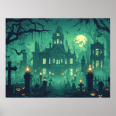 Spukhaus im Mondlicht Poster (Vorne)
